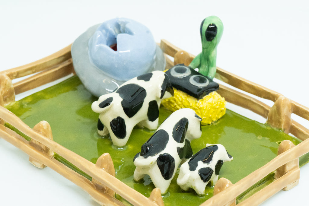 DJ SET ALIEN CON VACAS